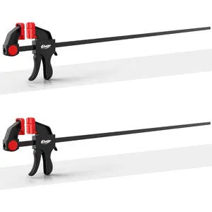 36" for Woodworking 2-Pack, One-Handed Clamp/, Light-Duty Quick-Change F Clamp with 170 LBS Load Limit, for Woodworking/Carpentry/Home Improvement/DIY