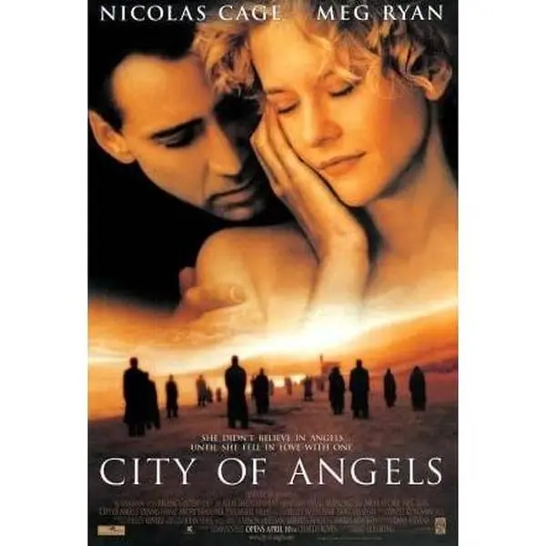 CITY OF ANGELS - 27"x40" D/S Original Movie Poster One Sheet 1998 Meg Ryan Nicolas Cage