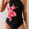 Women's Two-Piece Swimsuit Set, Casual Style Swimwear, Floral Pattern Tankini, Summer Tankinis Set, Perfect for Beach & Pool, Comfortable & Stylish Design, Tankini Swimsuits Women, Tankini Bathing Suits, Tankini Swimsuits Sets