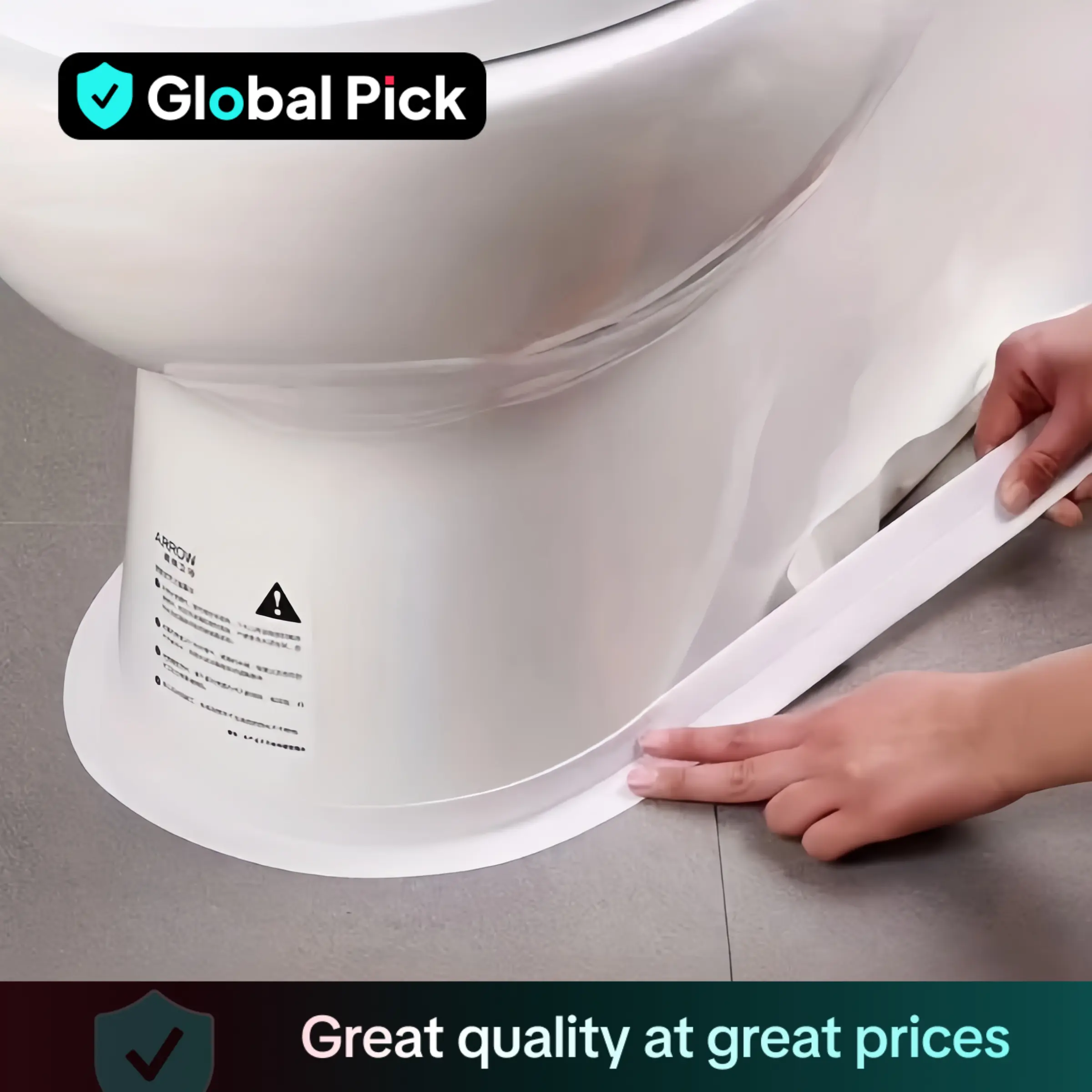 Bathroom & Toilet Waterproof Tape, Self-adhesive Bathtub & Wall Sealing Tape, Sealing Tape for Sink, Bathroom, Toilet, Bathtub Floor Wall Edge Protect