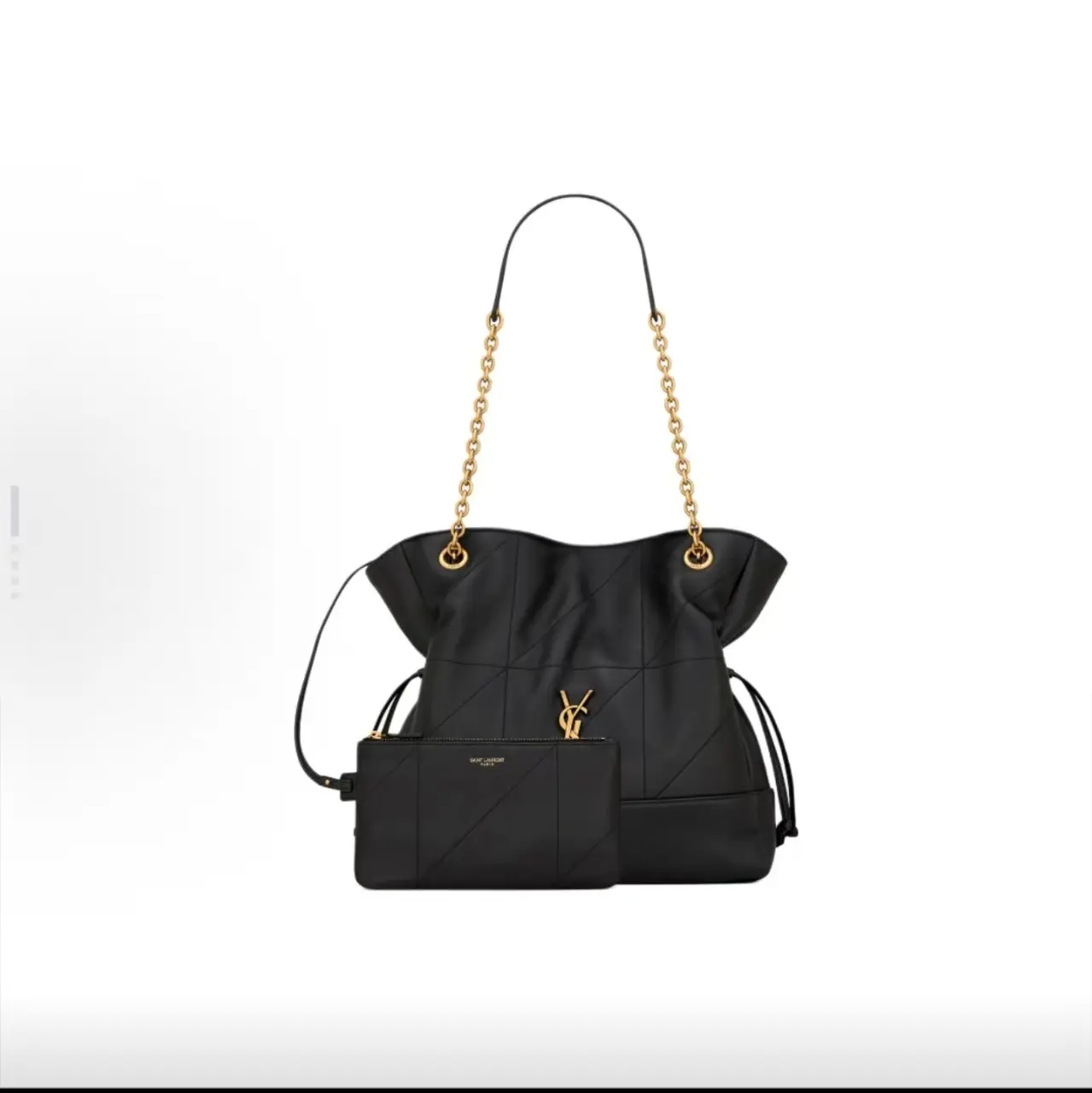 Pre-owned Yves Saint Laurent SAINT LAURENT YSL Jamie Small Lucky Bag Small Lambskin Handheld and Shoulder Bag