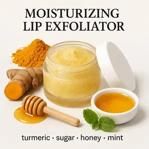 Lip Scrub, Exfoliating Lip Scrub Cream, Moisturizing Lip Exfoliator, Lip Care Product for Women & Girls