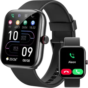 Smart Watch for Women Men, iPhone & Android Bluetooth (Answer/Call), 1.91" HD Fitness Tracker with 105+ Sport Modes, IP68 Waterproof, Sleep/Heart Rate/SpO2/Stress Monitor