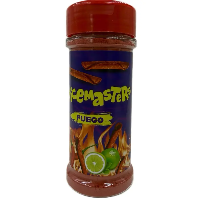 SPICEMASTERS Fuego Bold Chili Lime Seasoning – Original Proprietary Heat Blend for Snacks, Fruit and Gourmet Flavor