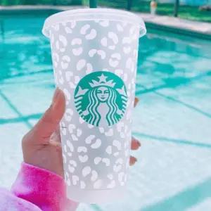 White Leopard Starbucks Coffee Cup