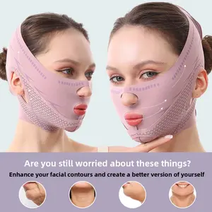 Graphene V-face lifting mask tightens facial contours, reduces nasolabial folds and double chin, sleep bandage is comfortable and breathable