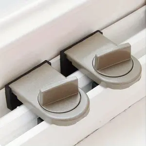 Adjustable Security Door Latch, Mobile Window Insurance Lock, Anti-theft Protection Lock Window Stoppers, Window Hardware