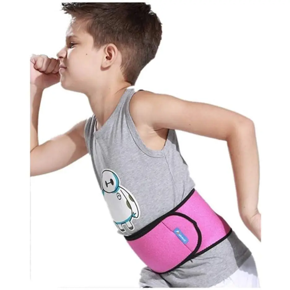 Adjustable Waist Belt Brace Support Ballet Dance Protector  Band for  (Rose)