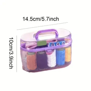 1 pc Portable Household Needle And Thread Sewing Tools, Multifunctional Sewing Kit With Case