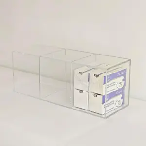 Clear Acrylic Medical Suture Rack, Surgical Thread Organizer (Single Layer, 3 Slots)