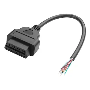 OBD Female to Open Pigtail Extension Cable,Pin OBDII Port Replacement Cable Pigtail Wire, OBD Diagnostic Extension Cable Pigtail for DIY cm/'' (OBD Female)