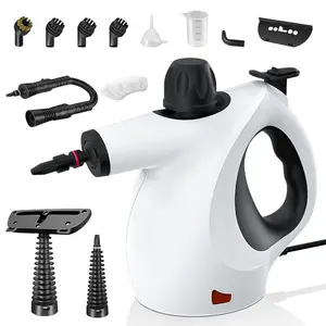Pressurized Handheld Multi-Surface Natural Steam Cleaner with 12 Replacement Parts Multi-Functional Steamer Suitable for Home and Car