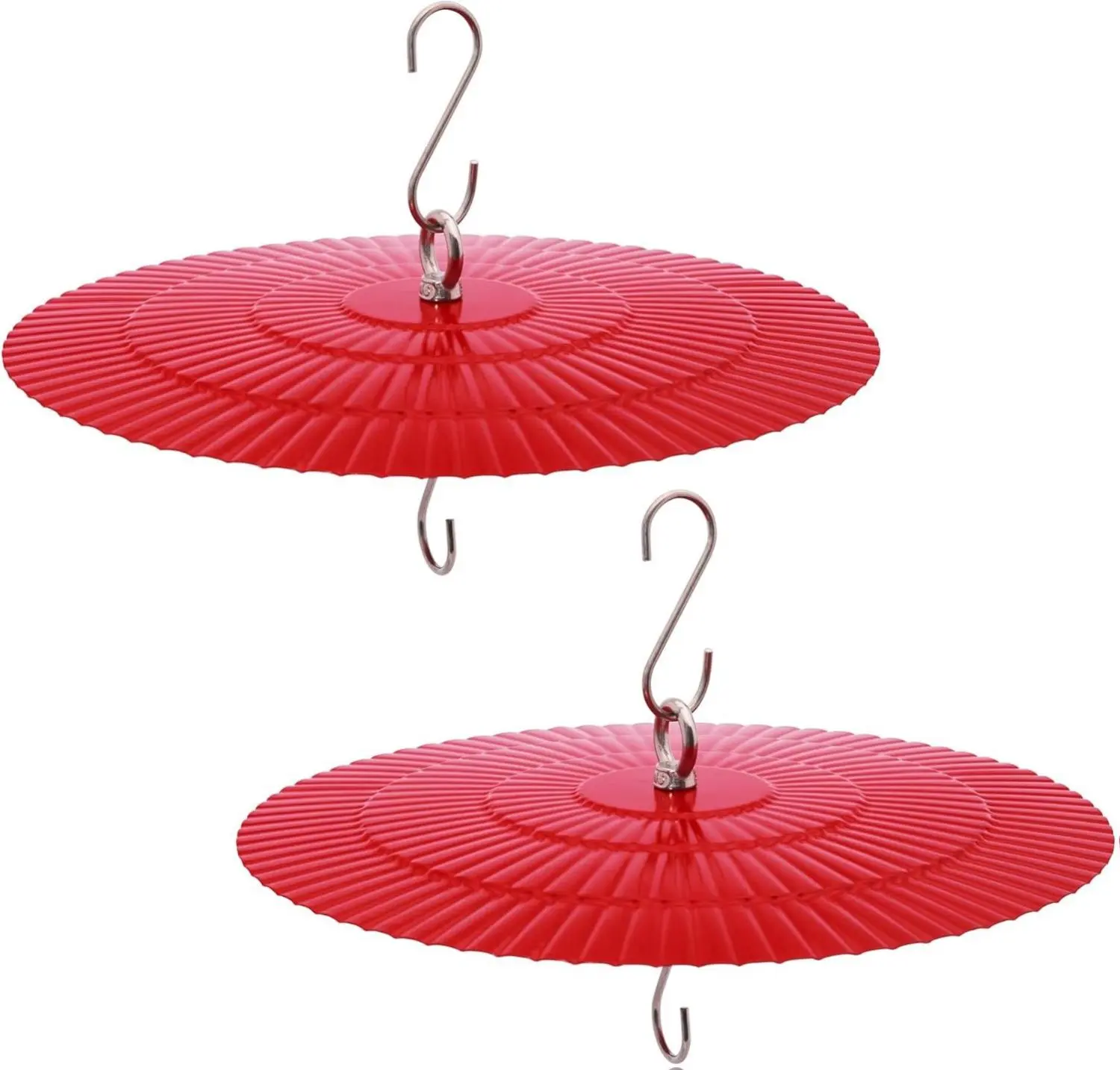 MEKKAPRO Bird Feeder Rain Guard 2 Pack - Durable Metal Hummingbird Feeder Umbrella for Shade, Bird Feeder Weather Guard, Bird Feeder Covers for Rain, Squirrel Baffles for Bird Feeders