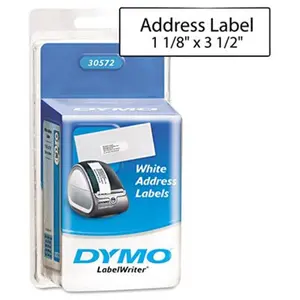 Sanford Brands  Label Dymo 1 1/8 x 3 1/2 Inches White