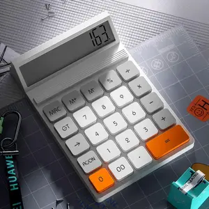 12 Digits Desktop Calculator with Large LCD Display and  Button, for , Office, School, Class and Business, 4 Function Small Basic Calculators for Desk