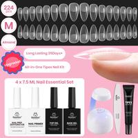 224PCS Medium Almond All in One Kit