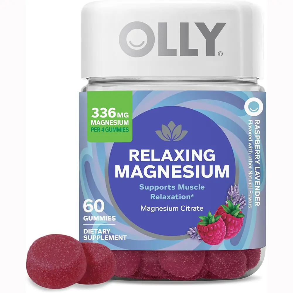 OLLY Relaxing Magnesium Gummies, Supports Muscle Relaxation* - 60 Count