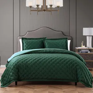 Bebejan 3 Piece Velvet Comforter Set