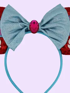Blue & Red Sequin Headband | Sparkly Hair Accessory | Theme Park Headband