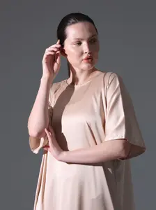 Silk Abaya Inner Slip Dress -Versatile Neutral