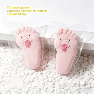 2Pcs Funny Sole Sticking-Out-Tongue Squeeze Toy, Relax Toy, Soft Material, Desktop Prank Ornament, Fun Party Gift, Christmas Gag Gift, Birthday Prank Souvenir, Office Relax Item, Interactive Toy for Friend Gatherings, Holiday Prank Decoration Prop