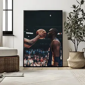 Kobe Bryant “Lock In” Poster Motivational Basketball Wall Art Lakers Legend Print for Gym, Studio, or Game Room