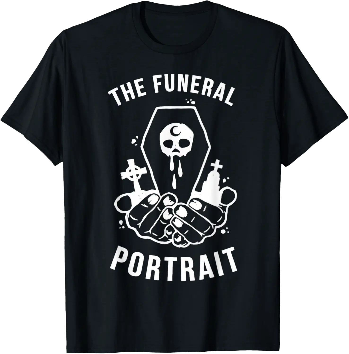 The Funeral Portrait Coffin Skull T-Shirt - Farinalae Shop 45B0DDKXPDQC
