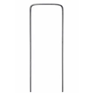 DeWitt 6 Inch U-Shaped Steel Anchoring Pins for Garden & Landscaping, 500 Count