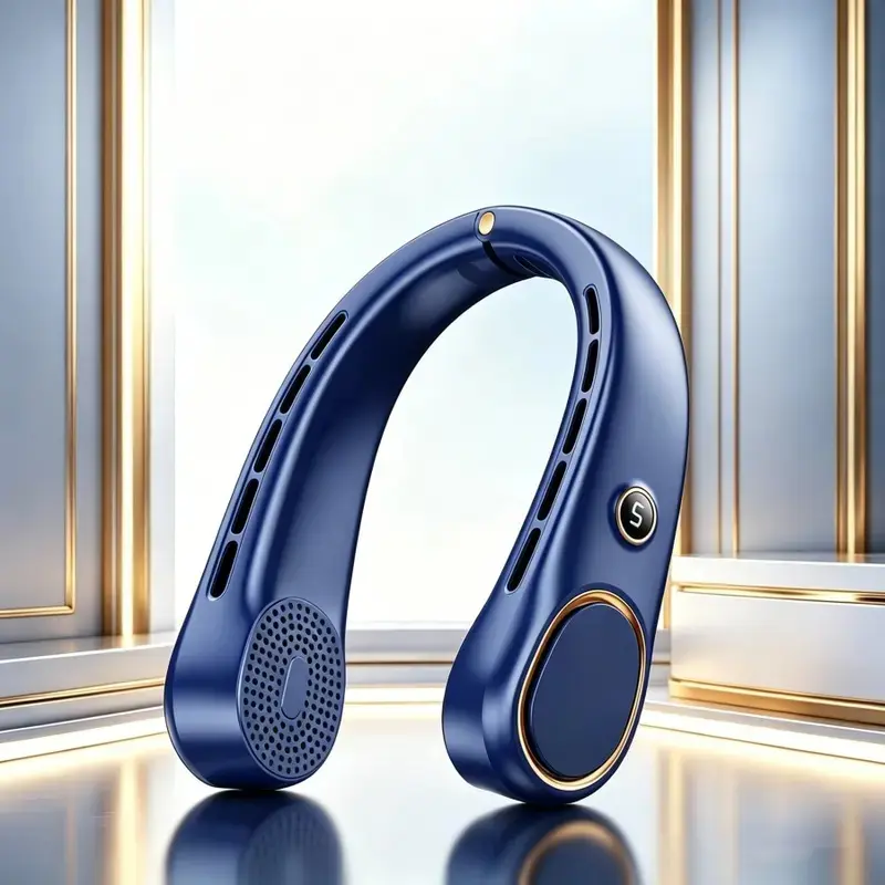 【Summer Survivals】Portable Bladeless Neck Fan - Personal Cooling Cordless, Compact, Built-in USB Port, Rechargeable Wearable Device, Ideal Gift for Parents, 2026 Essential for Camping, Home Appliance Portable Fans #DealsForYouDays