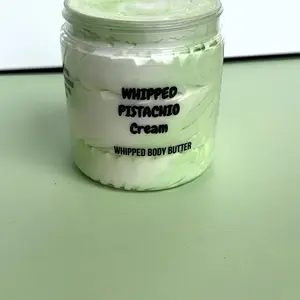 Whipped pistachio crème whipped body butter
