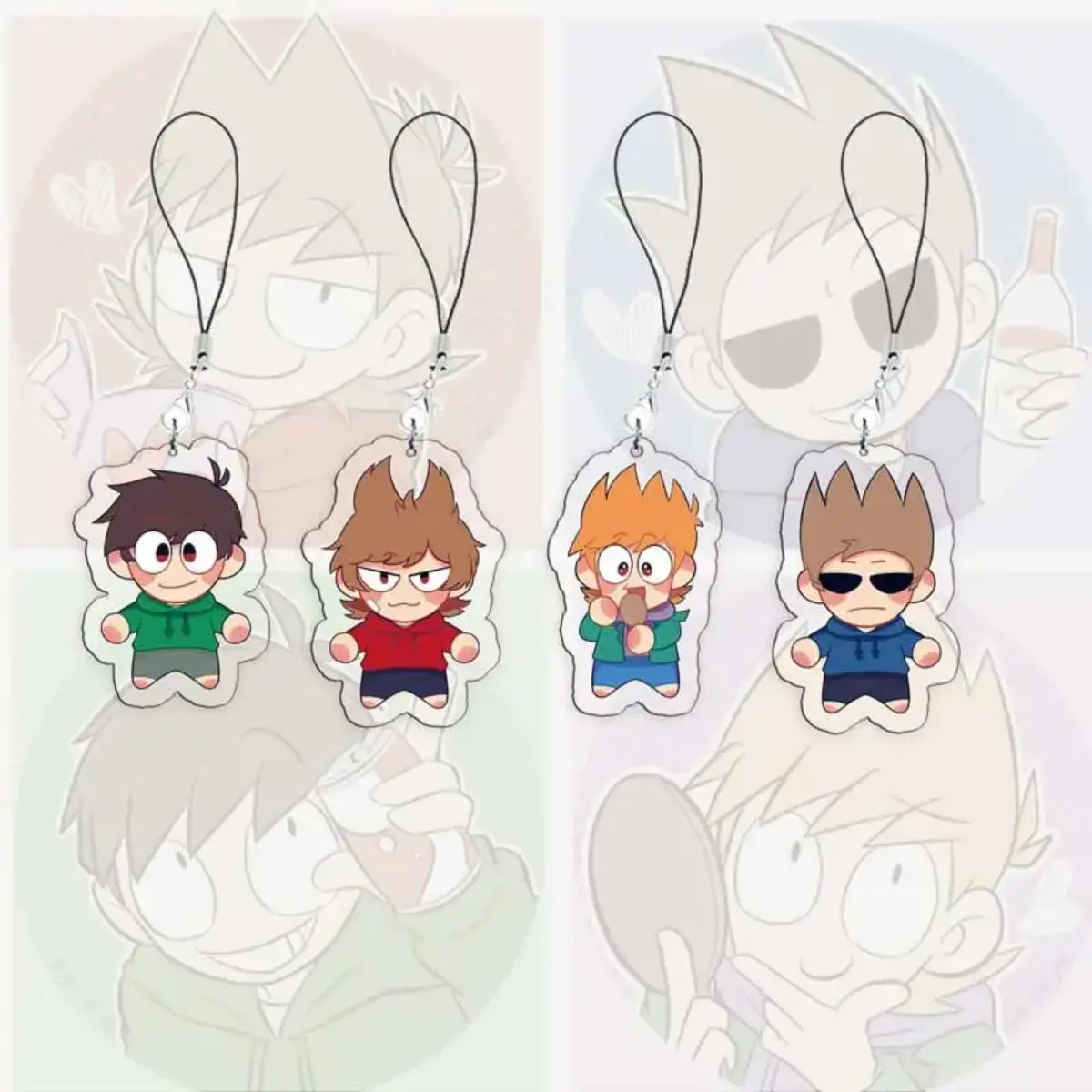 Eddsworld Tord Acrylic Keychain, Edd, Tom, Matt & Tord, Fan Gift