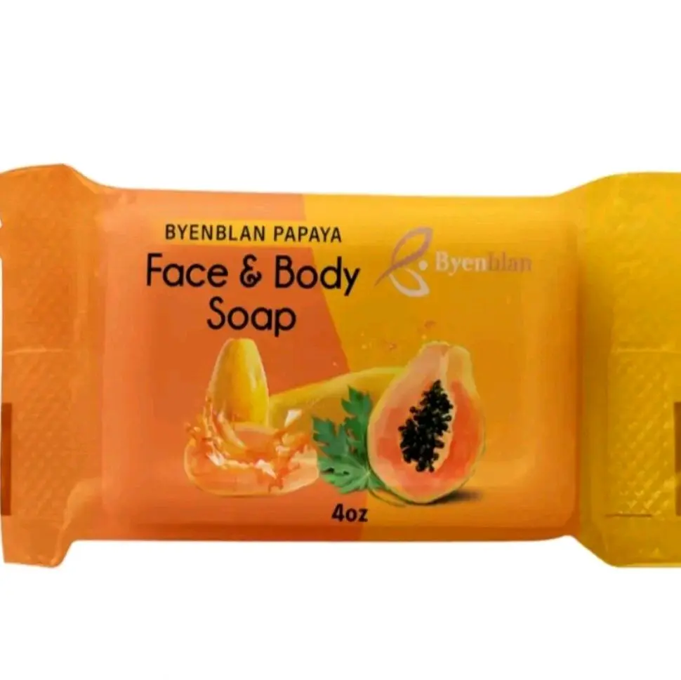 Papaya Soap Bar for Face & Body - Soothing & Brightening Body Care for Acne, Eczema & Uneven Tone, For Sensitive Skin, 7oz, Acne Body Wash & Cleansers