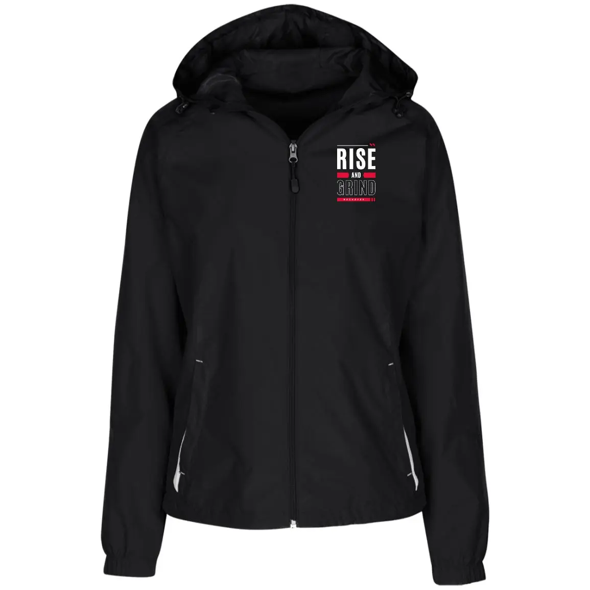 GRIND Ohio State Ladies' Jersey-Lined Hooded Windbreaker