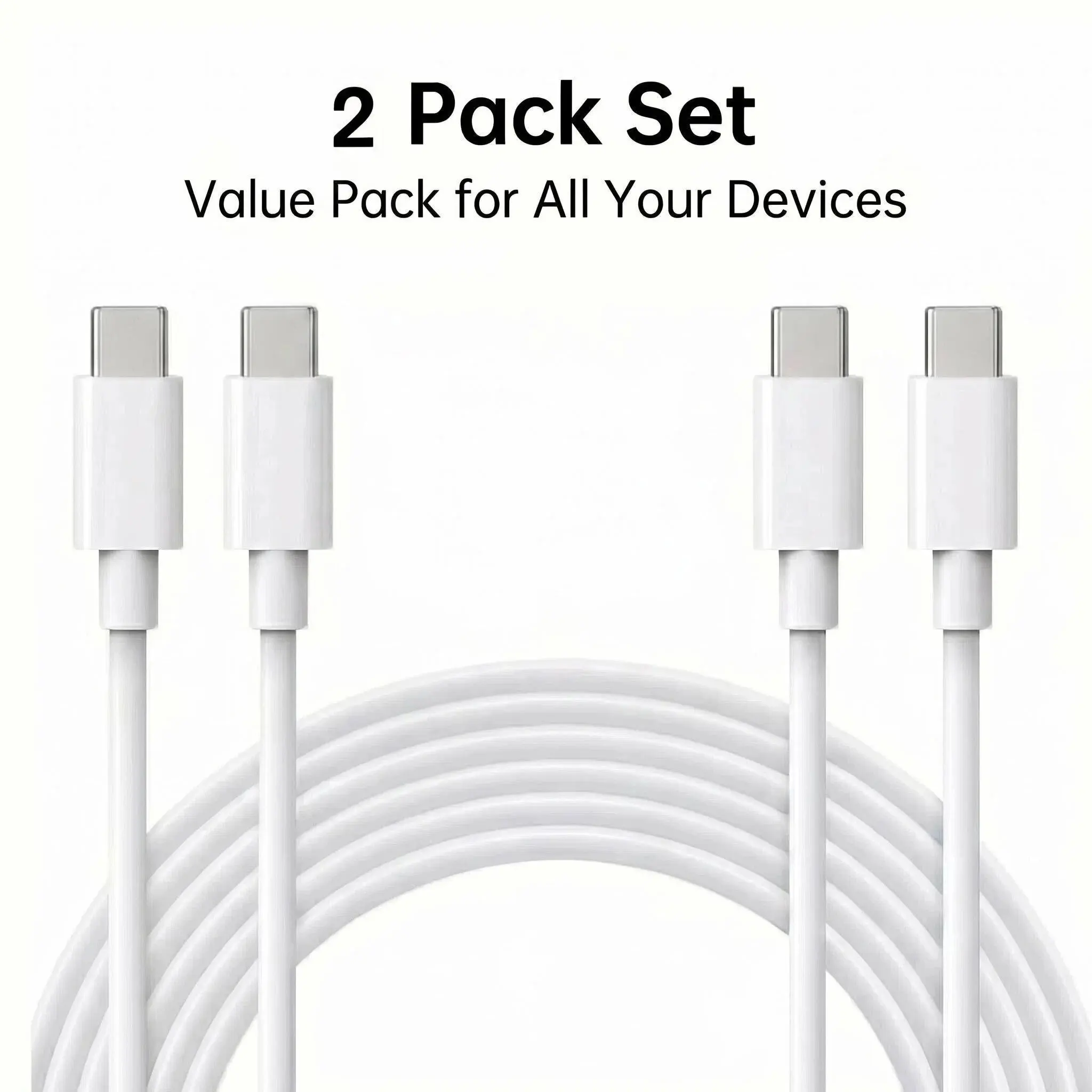 100W Type C Thickened USB C to USB C PD Fast Charging Cable 1M/2M/3M Long Durable Data Sync Cord for iPhone15/Samsung/HW/Xiaomi