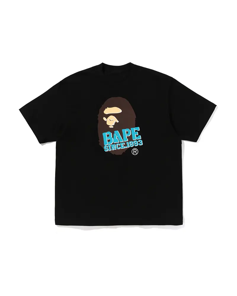 Stencil Font Ape Head Graphic Tee