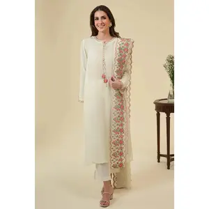 Cross stitch WHITE SWAN-2PC (SHIRT & DUPATTA)