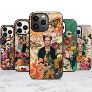 Frida Kahlo Phone Case for iPhone 17 Air 16 16E 15 Cover Phone Case for iPhone 17 16 15 14 13 12 11 Pro Max Pro Plus
