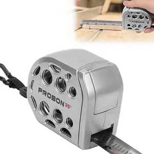 16/25FT Retractable Tape Measure Stainless Steel Measuring Tape With One sided Scale Waterproof Portable AutoLock Ruler With Magnetic engineer tape
