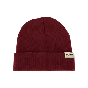Roam Wool Blend Burgundy Beanie