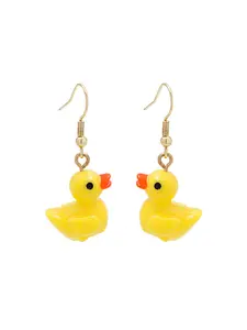 Cute Cartoon Little Yellow Duck Earrings, Sweet Animal Duck Dangle Earrings, Minimalist Daily Party Holiday Fashion Ear Ornaments
