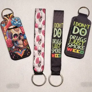 keychain wristlet strap and lip product holder Personalized Accessories
