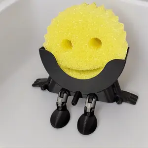 3D Printed Sponge Holder with Drainage Flexible Legs Funny Sink Sponge Stand for Easy Drainage and Storage (sponge not included) Gift Kitchen Kitchen