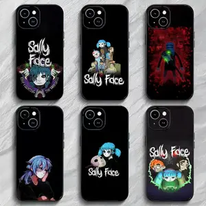 E-Eerie A-Adventure Game S-Sally Face Phone Case Soft Lightweight Protective Cover For iPhone 11-17 Pro Max/Plus & Samsung Galaxy S23-S25