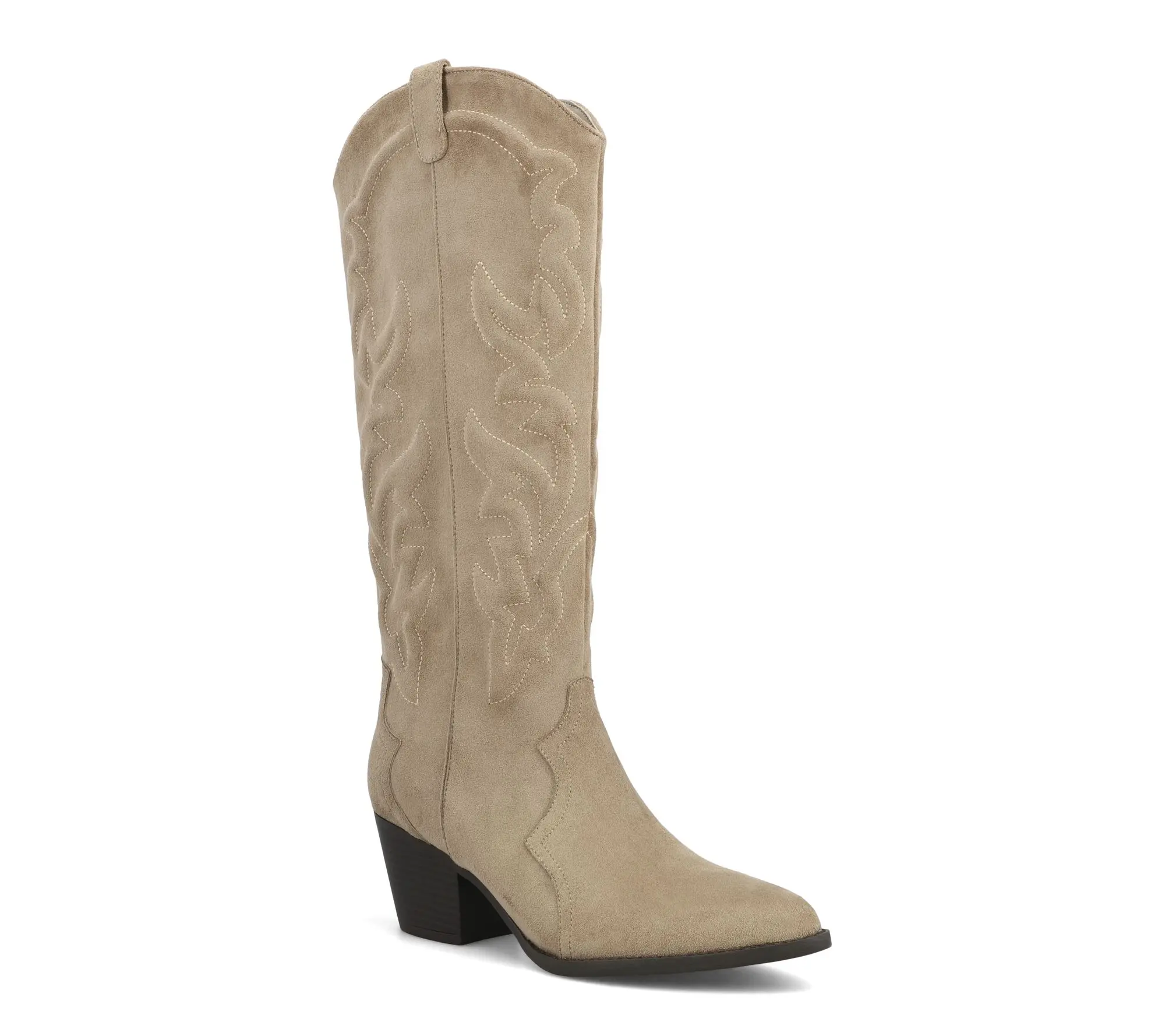 MIA Pointed Toe Western Style Tall Boots - Spenser