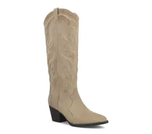 MIA Pointed Toe Western Style Tall Boots - Spenser