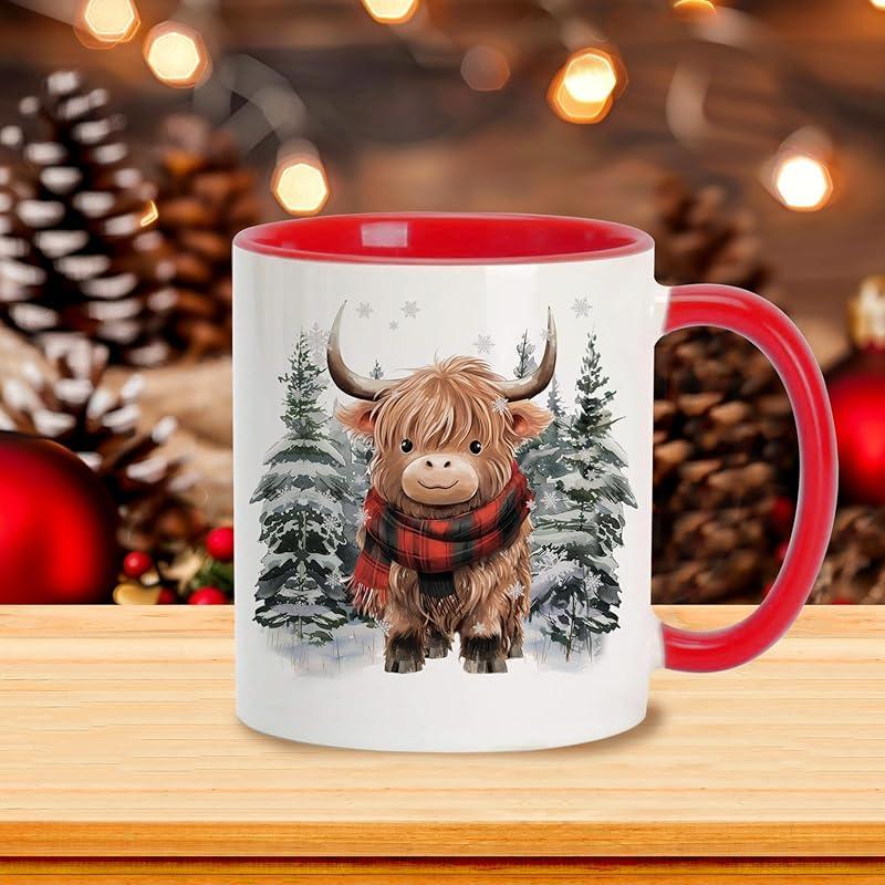 Fall Highland Cow Maple Leaves Coffee Mug - Birthday Gifts For Cow Lovers - Fall Autumn Decor Gifts For Farmhouse Thanksgiving - Highland Cows Gift - 11oz White Ceramic Coffee Tea Mug Drinkware Cup Fall Highland Cow Maple Leaves Coffee Mug - Birthday Gifts For Cow Lovers - Fall Autumn Decor Gifts For Farmhouse Thanksgiving - Highland Cows Gift - 11oz White Ceramic Coffee Tea Mug Drinkware Cup