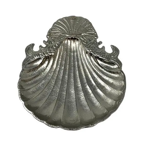 Metrotex Designs 14014 Shell Dish Plate - Aluminum