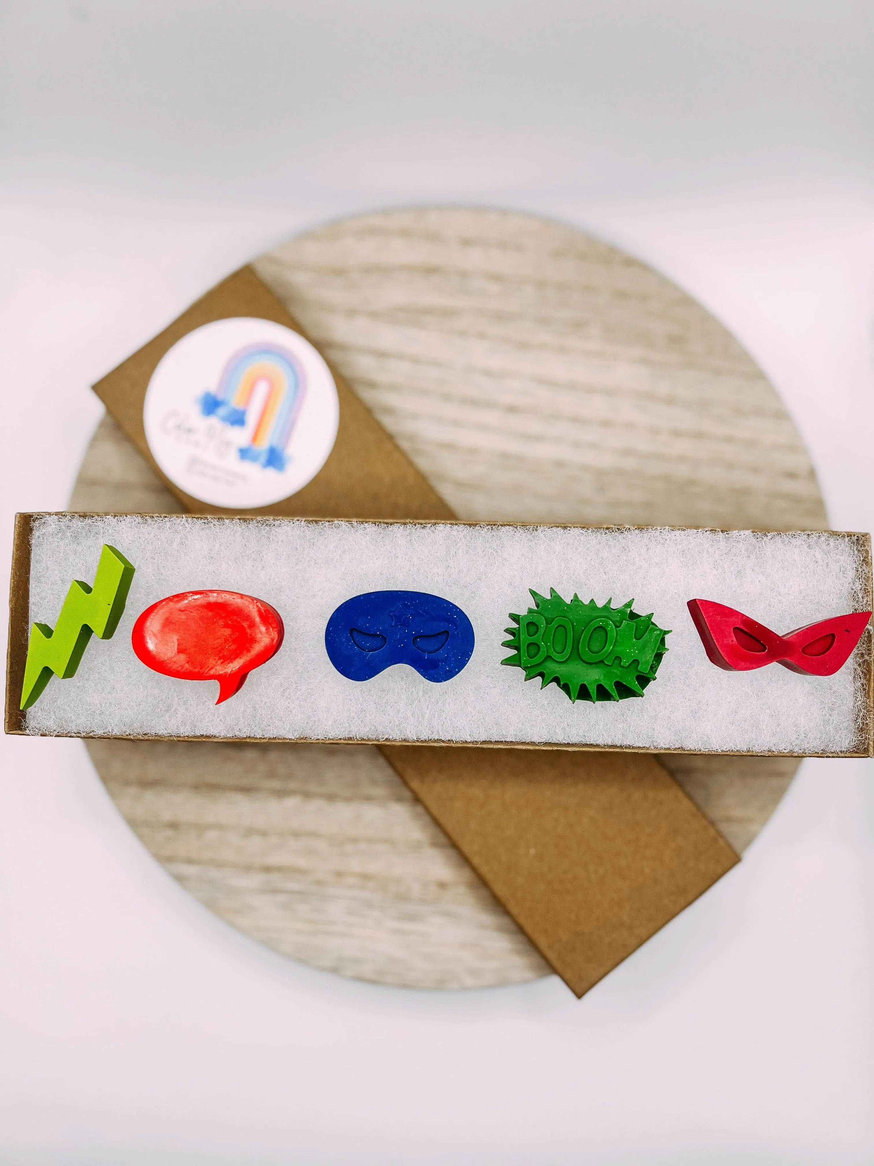 Superhero Crayon Set