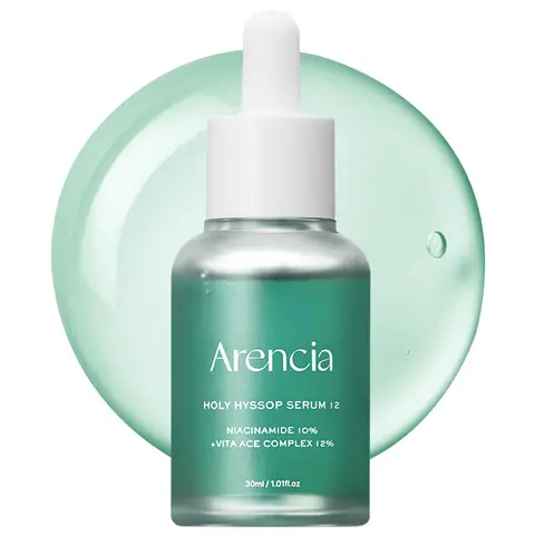[Arencia Official] Holy Hyssop Glow Serum 12 - Hydrating Formula with Niacinamide & Vitamin A for Brightening, Moisturizing, and Hydrating Skin