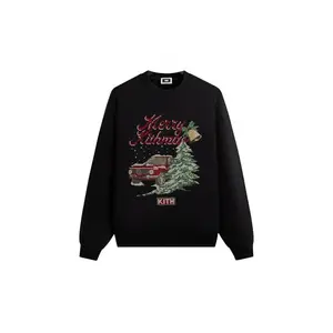 Kith Kithmas Needlepoint Nelson Crewneck Black (men) by StockX
